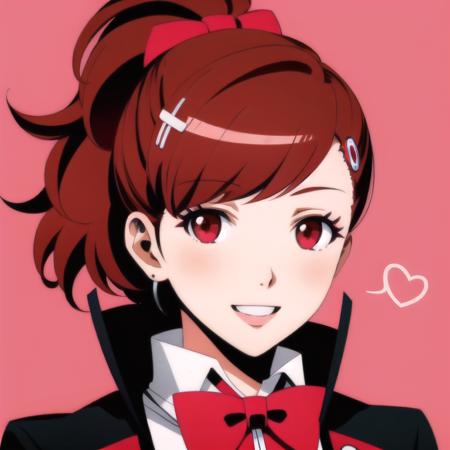 01761-4194521014-Kotone Shiomi, masterpiece, 1 girl, Persona style, Kotone Shiomi, brown hair, red eyes, red bowtie, cheerfull smile, impeller, h.png